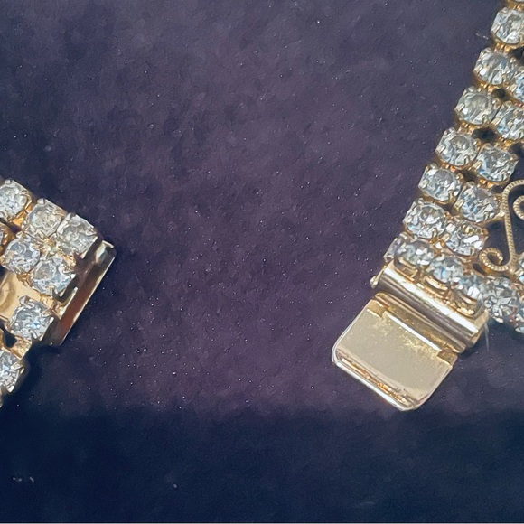 Hattie Carnegie - Vintage Rhinestone Collar Necklace - Picture 11 of 13